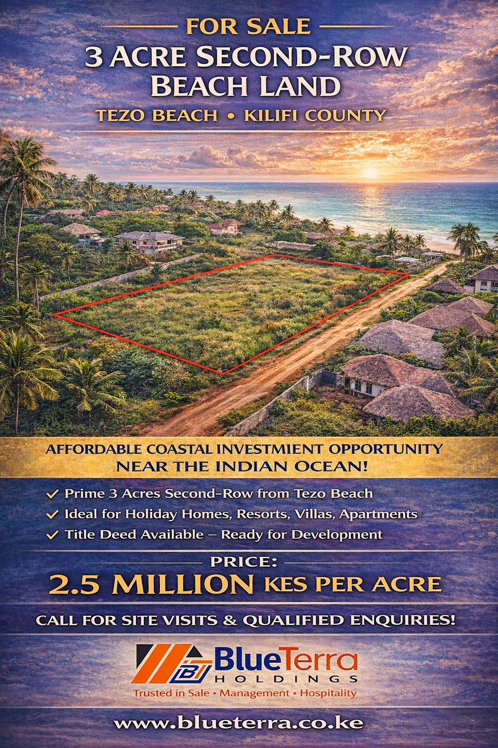 for-sale-3-acres-second-row-beach-land-tezo-beach-kilifi-county