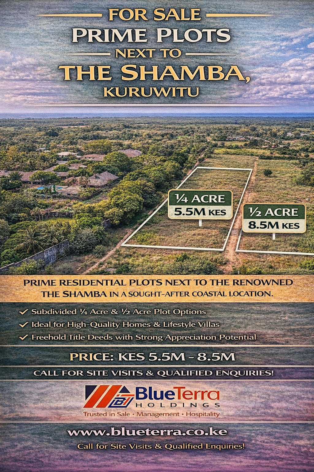 FOR SALE – Prime Plots Next to The Shamba, Kuruwitu